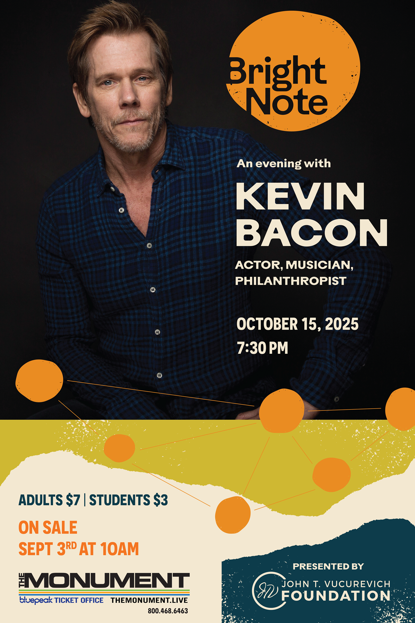 Kevin Bacon Event Poster